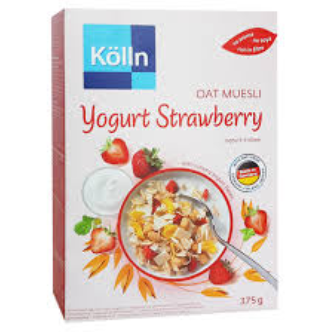 KOLLN MUESLI Y/STRAWBERRY 375G